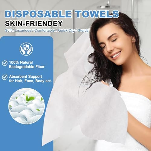 Disposable Towels 50 Count, Single-Use Cleaning Towels, Suitable - Image 4