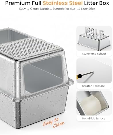 Stainless Steel Cat Litter Box - Image 4