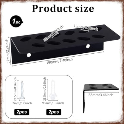 AHANDMAKER 2 Pack Acrylic Wall Mounted Scissor Holder Salon Shear Organizer - Image 2