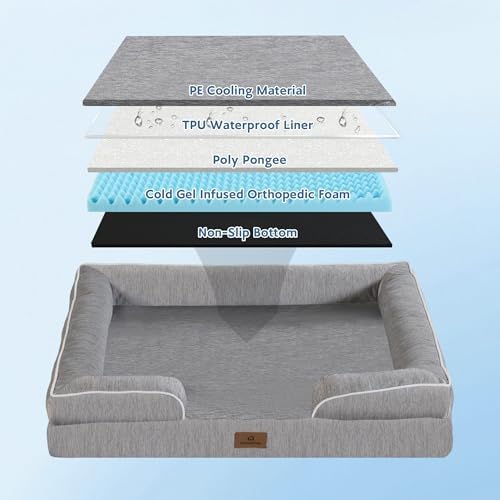 Cooling Dog Bed, Dual-Cooling Design, Q-Max >0.4 Cool Pet Beds - Image 5