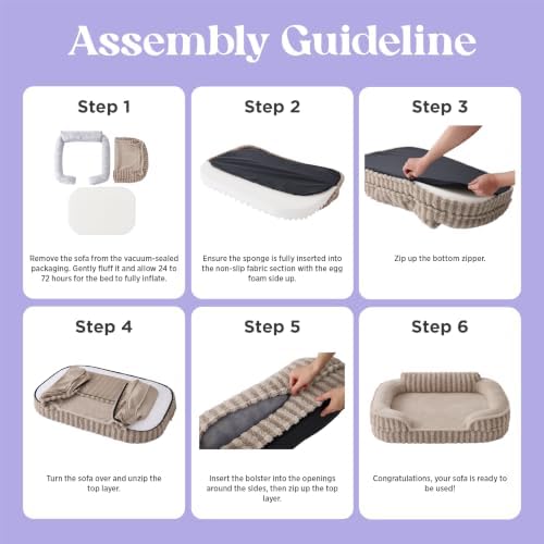 LE SURE Cute Cozy High Back Orthopedic Small Dog Bed - Image 6