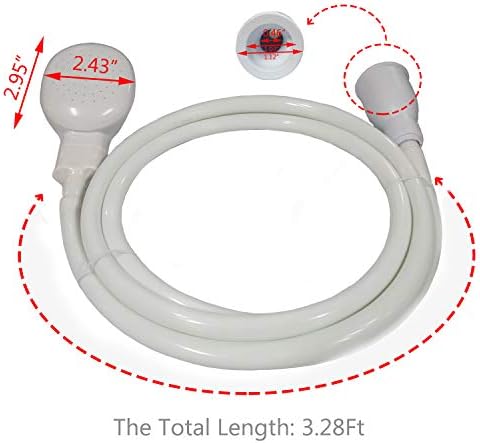 3.28FT Sink Spray Hose, Portable Rubber Sink Hose Sprayer - Image 2