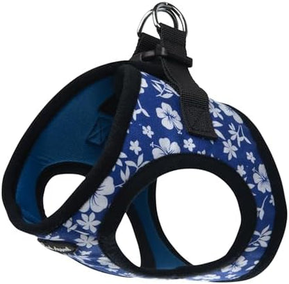 Bark Appeal Blue Hibiscus Step-in Dog Harness by BarkAppeal