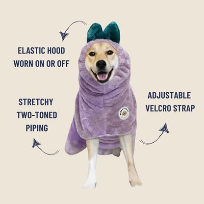 DERPYCHAPPY Dog Bathrobe for Small to Large Dogs, Microfiber - Image 4
