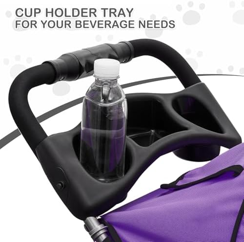 MoNiBloom Pet Stroller for Small/Medium Dogs and Cats up to 33 lbs - Image 7