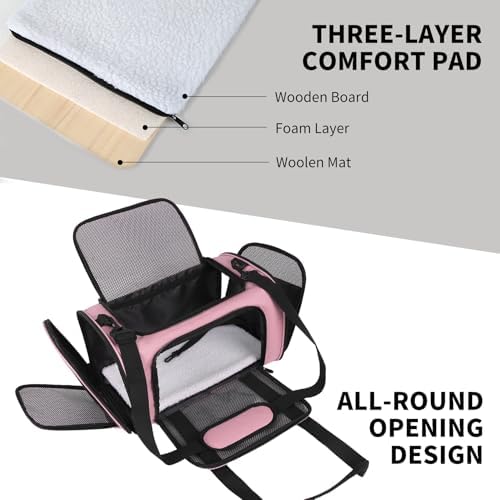 Carriers Soft-Sided Pet Carrier Pink - Image 2