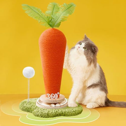 Cute Cat Scratching Post, Carrot Cat Scratcher Post - Image 6