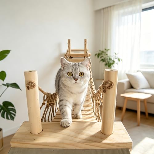 Cat Wall Shelves, Wall Mounted Cat Climber Set - Image 6
