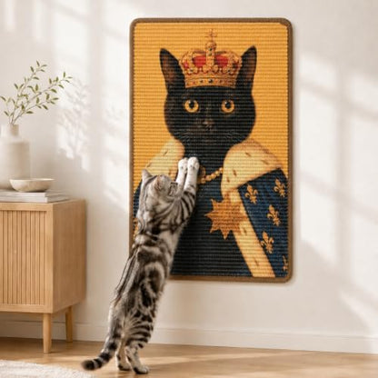 Art Sisal Cat Scratcher Mat, Cat Wall Scratchers by LESISSMER