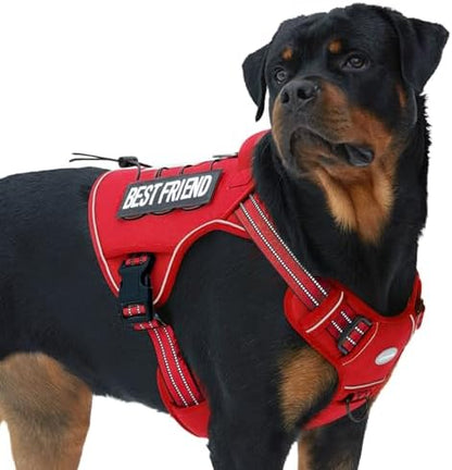 AUROTH Tactical Dog Harness for Large Dogs, Heavy Duty No Pull Pet Vest by AurothPets