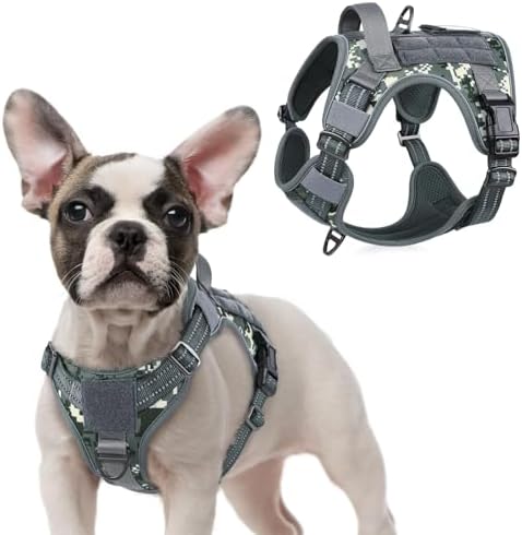 rabbitgoo Tactical Dog Harness for Small, No Pull Military Service Vest by rabbitgoo