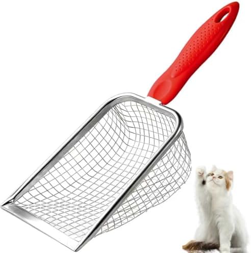Cat Litter Scoop, Stainless Steel Mesh Sifter by Apidgrowth
