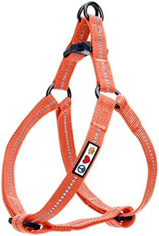 Pawtitas Recycled Reflective Step-in Dog Harness – Adjustable No-Pull Vest by Pawtitas