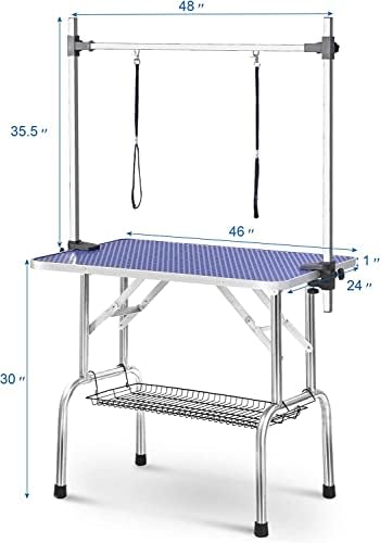 Pet Dog Grooming Table, Adjustable Large Heavy Duty Professional Foldable - Image 4