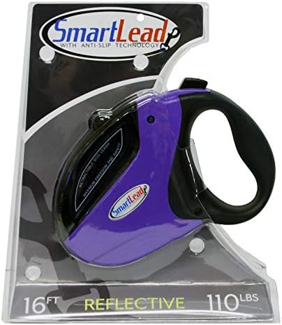 SmartLead Retractable Dog Leash, 16 ft, Reflective, Heavy Duty by ScottPet