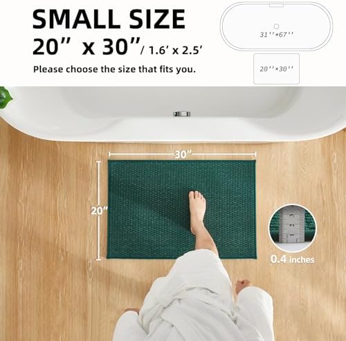 TYUU Bathroom Rugs Non Slip Washable, Super Absorbent Thin Bath Mat Small Quick - Image 2