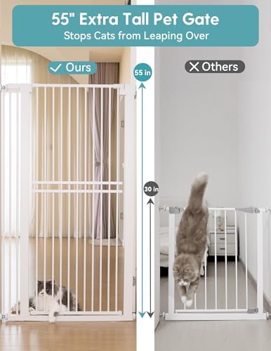 No Pawblems 55" Extra Tall Pet Gate - Image 2