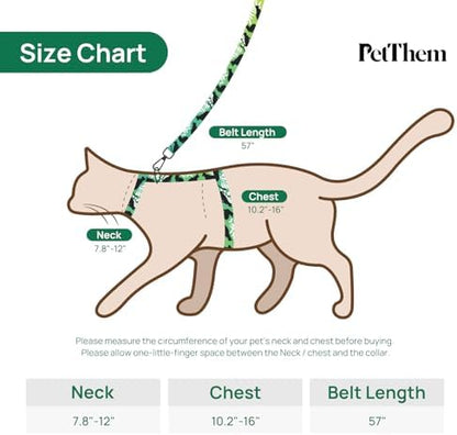 PetThem Adjustable Cat Harness and Leash Set Escape Proof - Image 6
