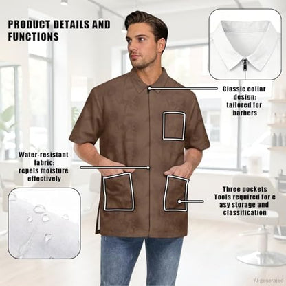 Men’s Pet Barber Jacket, Professional Design Water & Hair Proof - Image 6