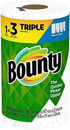 Bounty Select-A-Size Kitchen Rolls Paper Towel, 147 Sheets/Roll, 12 Rolls/Carton by Bounty
