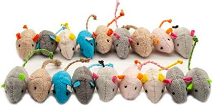 Fashion's Talk Cat Mice Toy 18-Pack Plush Catnip-Filled Mice Toys by Fashion%27s+Talk