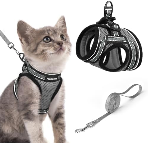 rabbitgoo Cat Harness and Leash Set, Step-in Soft Vest by rabbitgoo