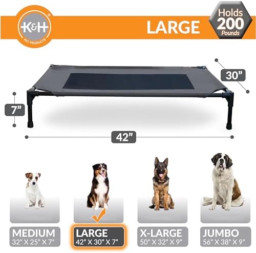 K&H Outdoor Elevated Dog Bed for Medium & Large Pets - Image 3
