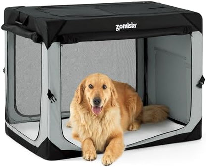 ZOMISIA XL Collapsible Dog Travel Crate by Zomisia
