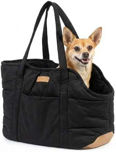 Plush Dog Purse Carrier for Small Dogs, Soft Tote by NOBLEPUP