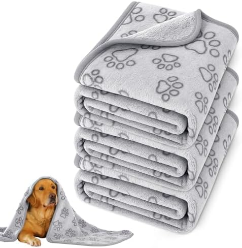 Dog Blankets for Medium Dogs, Premium Soft Dog Blankets for Small Dog by PEASUG