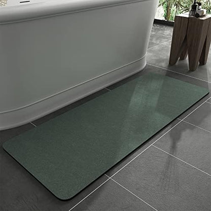 MontVoo -Bath Mat Rug-Rubber Backing Non Slip Quick Dry Absorbent Thin Bathroom by MontVoo