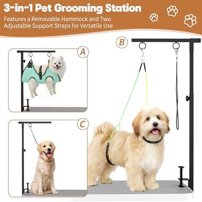 Dog Grooming Table Arm, 31.5"-43.3" Adjustable Pet Stand - Image 3
