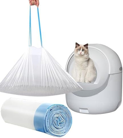 20 Count Cat Drawstring Litter Box Liners 26.6x16.7 inches 2Mils Super Thick by YYaaloa
