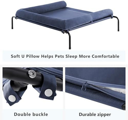 Cooling Elevated Dog Bed for Large Dogs, Outdoor Raised Dog Beds Dogs Cot - Image 4