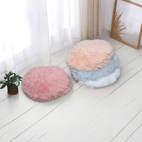 RICHRAIN Round Plush Cat Bed Insert Replacement Cat Tree Cushion - Image 6