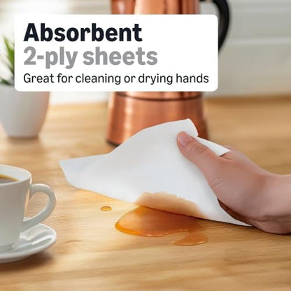 Amazon Basics 2-Ply White Centerpull Paper Towels | Bulk - Image 3