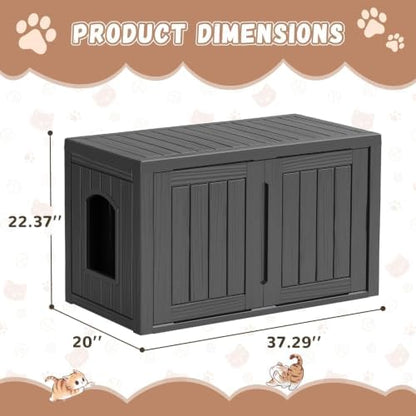 Hidden Cat Litter Box, Cat House - Image 6