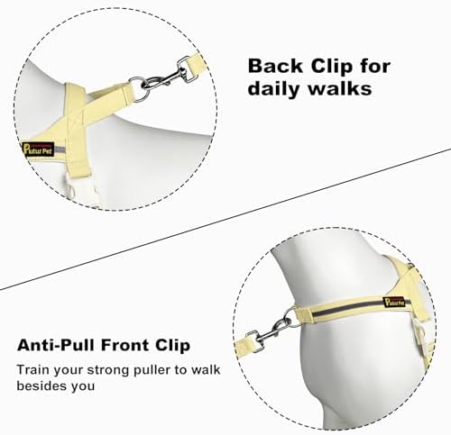 Plutus Pet Cotton Dog Harness and Leash Set, Reflective and Soft Padded - Image 3