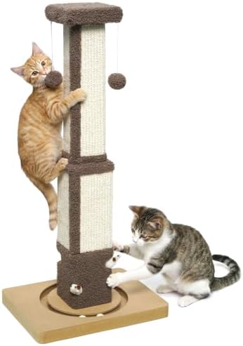 Cat Scratching Post for Indoor Big Cat Kitten Kitty, 33.5" Tall by Unknown