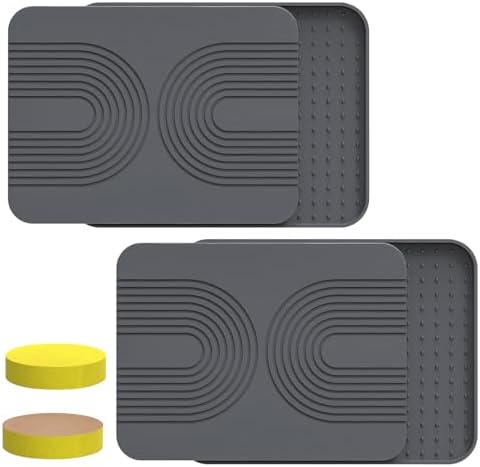 2 PCS Stone Dish Drying Mat ＆ Silicone Mat by Kalawen