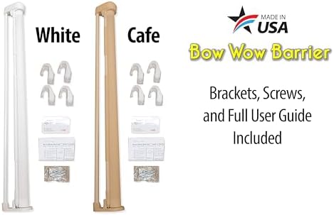 Bow Wow Barrier 28-Inch White Retractable Exterior-Door Barrier - Image 4