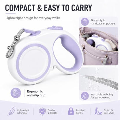 10-16FT, Highly Reflective Retractable Dog Leash - Image 4