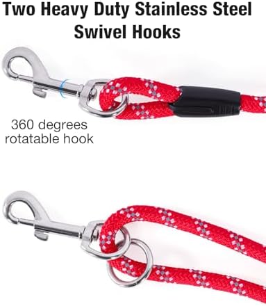 Long Dog Leash for Training 10FT/16FT/20FT/30FT/50FT/100FT, Reflective Tie Out - Image 4