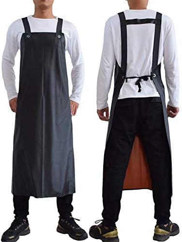 Unisex Waterproof Rubber Vinyl Apron Chemical Resistant Apron by Jaspfct