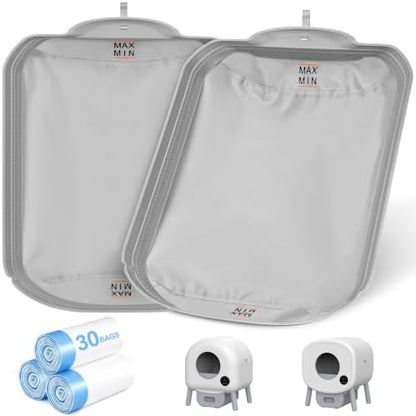 BKNOOU 2 Pack Self Cleaning Litter Box Waterproof Pads by BKNOOU