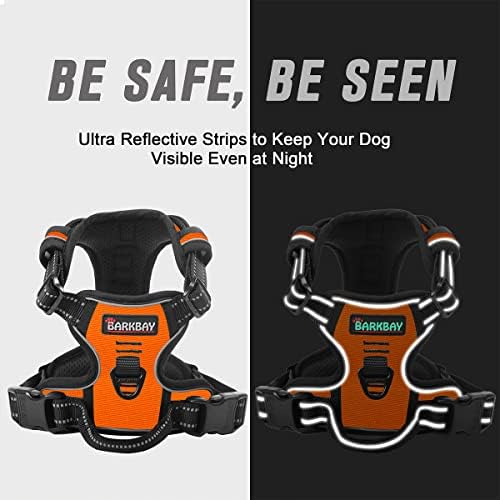 BARKBAY Dog Harness No Pull for Large Dogs Front Back Clips, Dog Vest - Image 5