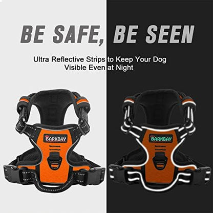 BARKBAY Dog Harness No Pull for Large Dogs Front Back Clips, Dog Vest - Image 5