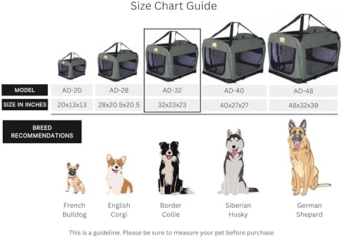 Go Pet Club 32" Soft Collapsible Dog Crate - Image 5