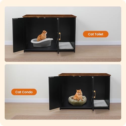 Dwanton Cat Litter Box Enclosure, - Image 7