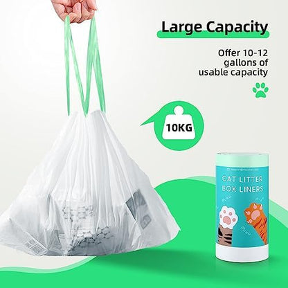 60 Count Automatic Litter Box Bags Liners Compatible - Image 5